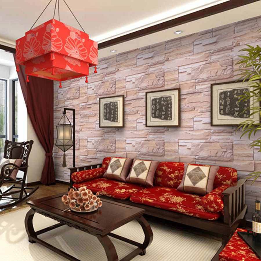 Vintage Brick Stone Peel and Stick Wallpaper for Living Room Restaurant Wall Decal PVC Vinyl Waterproof Home Decor Contact Paper
