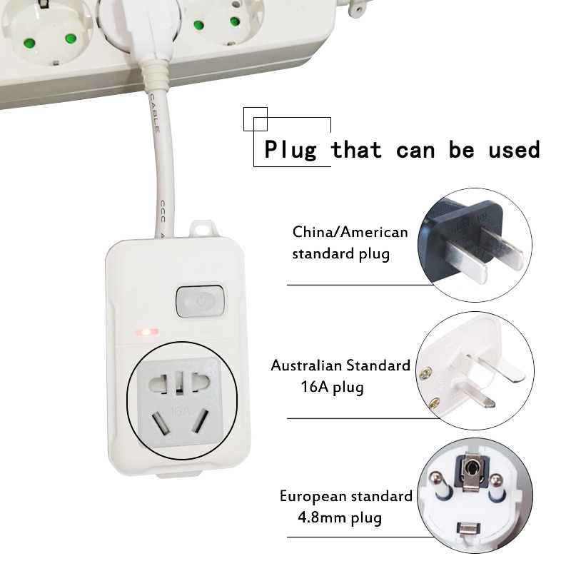 Power Strip Europe use AU/CN China Electrical 16A Plug Adapter Extension Cord Socket with Button Switch EU Plug to AU Socket