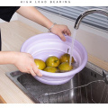 1PC Outdoor Folding Wash Basin Folding Bucket Container Portable Basin Collapsible Silicone Washbasin Bathroom Accessories