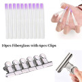 1 Pack Professional Fiberglass Nail Extension Nail Silk Wraps Extension Acrylic Nail Form With Curvature Clips #298124