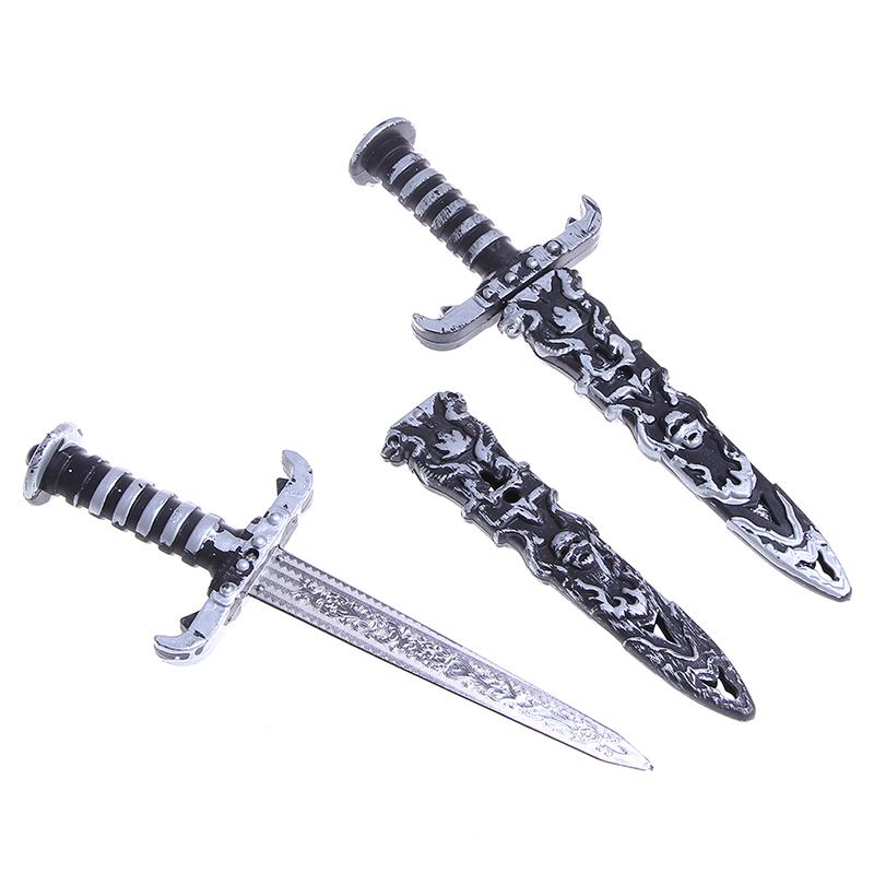 Hot Plastic Pirate Swords DIY Halloween Party Supplies Toy Sword Small Phoenix Knife Toy Pirates Dagger for Kids Cosplay Decor