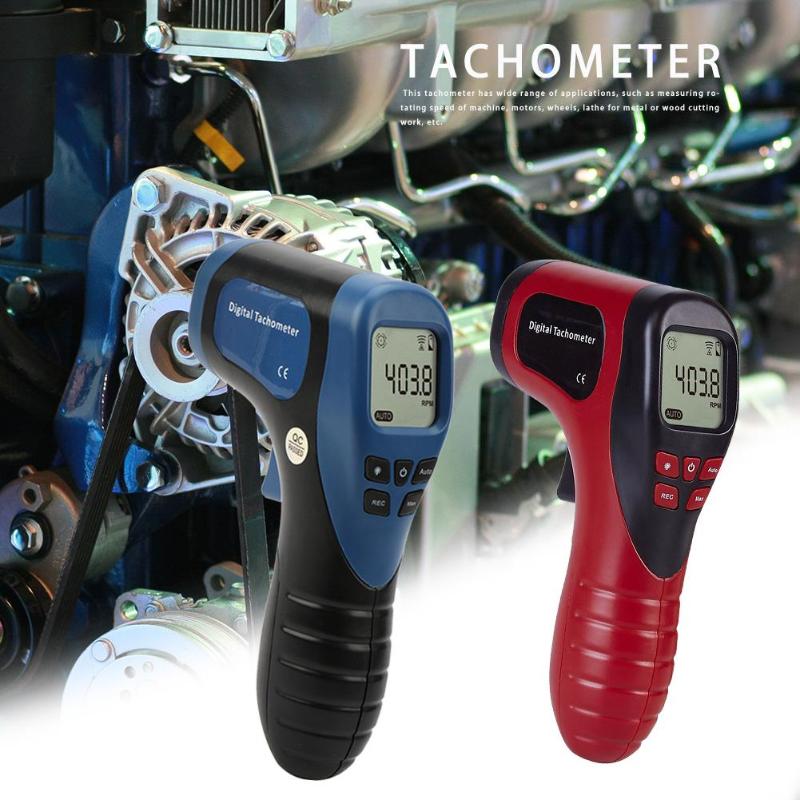 TL-900 Tachometer Digital LCD Tachometer Laser Non-Contact Tach Range 2.5-99999RPM Motor Speed Meter Tools