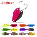 Jerry Draco Area Trout Metal Spoon Fishing lure Kit Micro Wobbler Spinner Bait Set 2.5g 4.5g Bass Perch Glitter Fishing Tackle