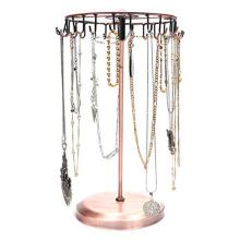 3 Tier 23 Hooks Wooden Earrings Jewelry Organizer Display Holder Stand Metal Jewelry Holder Earrings Necklace Rack Display