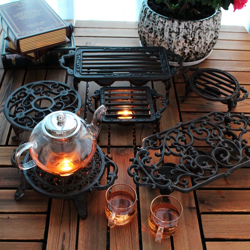 European-style cast iron alcohol stove grill candlestick lamp hotel home decoration ornaments candle holders home decor
