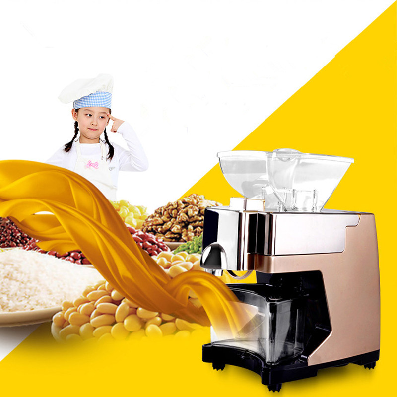 Home use mini oil press machine sunflower oil extractor vegetable seeds oil mill ZF