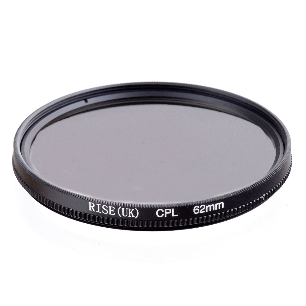 RISE(UK) 62mm Circular Polarizing CPL C-PL Filter Lens +case+gift For Canon NIKON Sony Olympus Camera HOT SALE