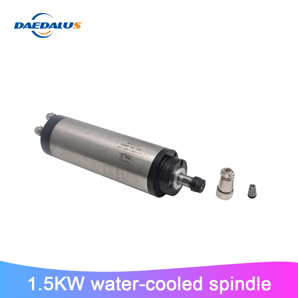 CNC Spindle Motor 110V/220V Water Cooled Spindle 1.5KW 65mm Clamp ER11 Collet Spindle Motor For Engraving Milling Machine