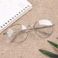 New Fashion Round Glasses for Women Men Vintage Classic Metal Flat Mirror Optical Spectacles Frame Unisex Vision Care Eyeglasses