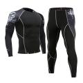 Men's Gym Clothing Jogging suit Compression MMA rashgard Male Long johns Winter Thermal underwear Sports suit Brand Clothing 4XL