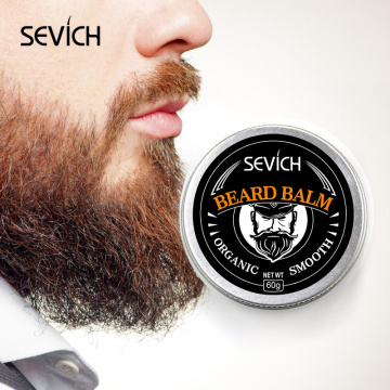 Professional Natural Organic Beard Oil Balm Moustache Wax Beard Growth Caring Smooth Styling Men's Beard Care Cream TSLM2 30/60g