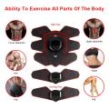 EMS Muscle Electro Stimulator AB Abdominal Muscle Toner Belt ABS Muscle Trainer With LCD Display USB Rechargeable Fitness Gear