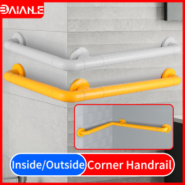 Corner Handrail Stainless Steel Bathroom Shower Grab Bars for Elderly Disabled Anti-slip Bathtub Assist Safety Handle Wall Mount