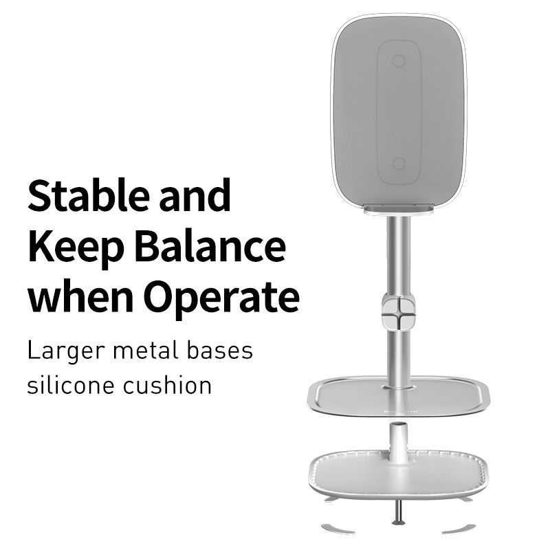 Baseus 15W Wireless Charger Stand For iPhone Samsung Xiaomi Adjustable Tablet Stand Desktop Mobile Phone Holder For iPad Pro Air