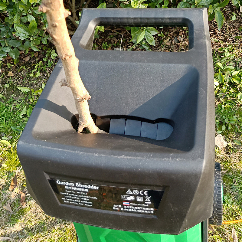 Branch grinder/electric start wood leaf chipper shredder