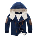 2-10 Year Plus velvet Warm Boys Jacket Cotton Thick Hooded Coat For Boys Winter Boys Outerwear Kids Christmas gifts Clothes