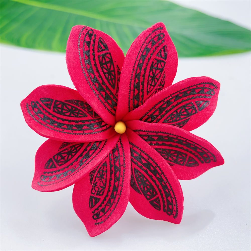 Kn Hf022t Yl Plumeria Hair Pick
