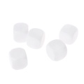 5pcs 20mm White Blank Acrylic Dice Kid DIY Write Painting Graffiti Family Games Multi Sides Dice for Board Game