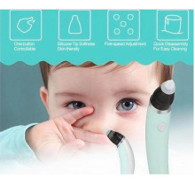 Baby Nasal Aspirator Electric Safe Hygienic Nose Cleaner With 2 Sizes Of Nose Tips And Oral Snot Sucker For Newborns Boy Girls