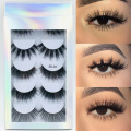 5 Pairs Fluffy 5D Mink Eyelashes Natural False Eyelashes Long Mink Lashes Makeup Thick Dramatic Fake Lashes Eyelash Extension