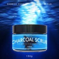 Body Scrub Bamboo charcoal scrub exfoliating dead skin sea salt activated carbon cleansing and moisturizing 150g body scrub