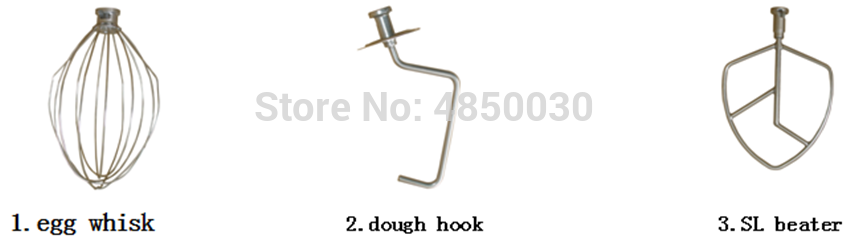 Hot sale Free Shipping Electric Stand mixer Food Mixer Kitchen Flour Mixer Stainless Steel with Hook