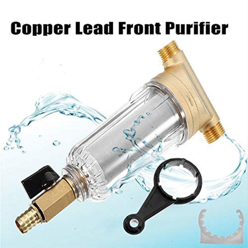 6 Points Front Purifier Copper Lead Water Filters Home Dust Mesh for Well Water Hose Sediment Filters
