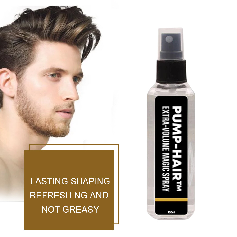 PUMP-HAIR Extra-Volume Magic Spray Hair spray Hair Styling Spray Strong Hair Styling Gel Contains Dense Hair Fibers Spray