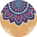 Hot sale Mandala beach towel flowers thirty lotus Round sea wave beach towels size 1500*1500mm