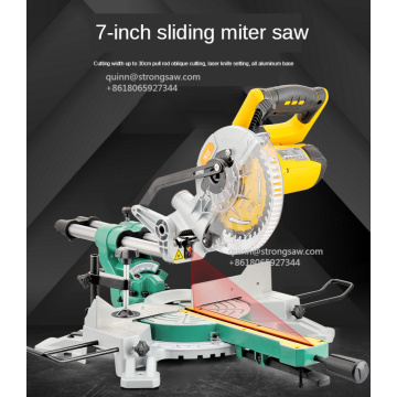 7 Inch Household Lithium Mitre Saw Woodworking Angle Cutting-off Aluminum Cutting Machine Sliding Miter Saw