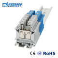 Din Rail Terminal Blocks 10Pcs UK-16 Universal Class Connector Screw Terminal UK16