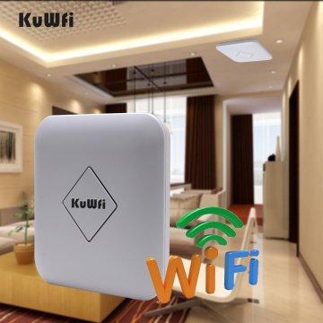 KuWFi 1200Mbps Wave2 Wireless Ceiling AP Dual Band 802.11ac Wireless Router Enterprise Wifi System AP Up to 128Users 48V POE