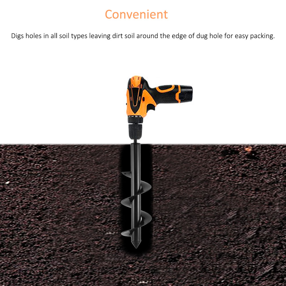 4 Sizes Earth Auger Hole Digger Tools Planting Machine Drill Bit Fence Borer Petrol Post Hole Digger Garden Tool