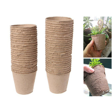 50pcs Paper Pot Plant Starters Nursery Cup Kit Organic Biodegradable Eco-Friendly Home Cultivation Garden Tools