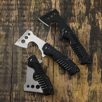 Outdoor folding mini Axe knife EDC keychain pendant knife anti-knife hunting tactical survival pocket knives gift