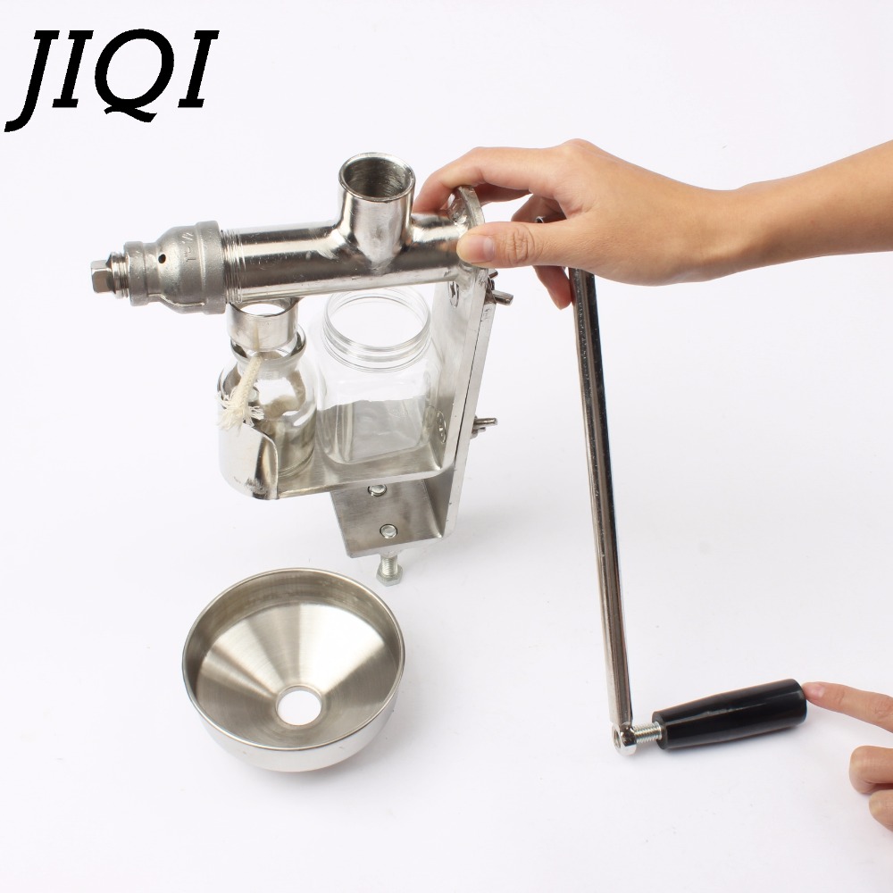 Manual Oil Hot Press Machine Hand Heat Squeeze Oil Presser Expeller Extractor Peanut Nuts Seeds Oil Extraction Maker Squeezer