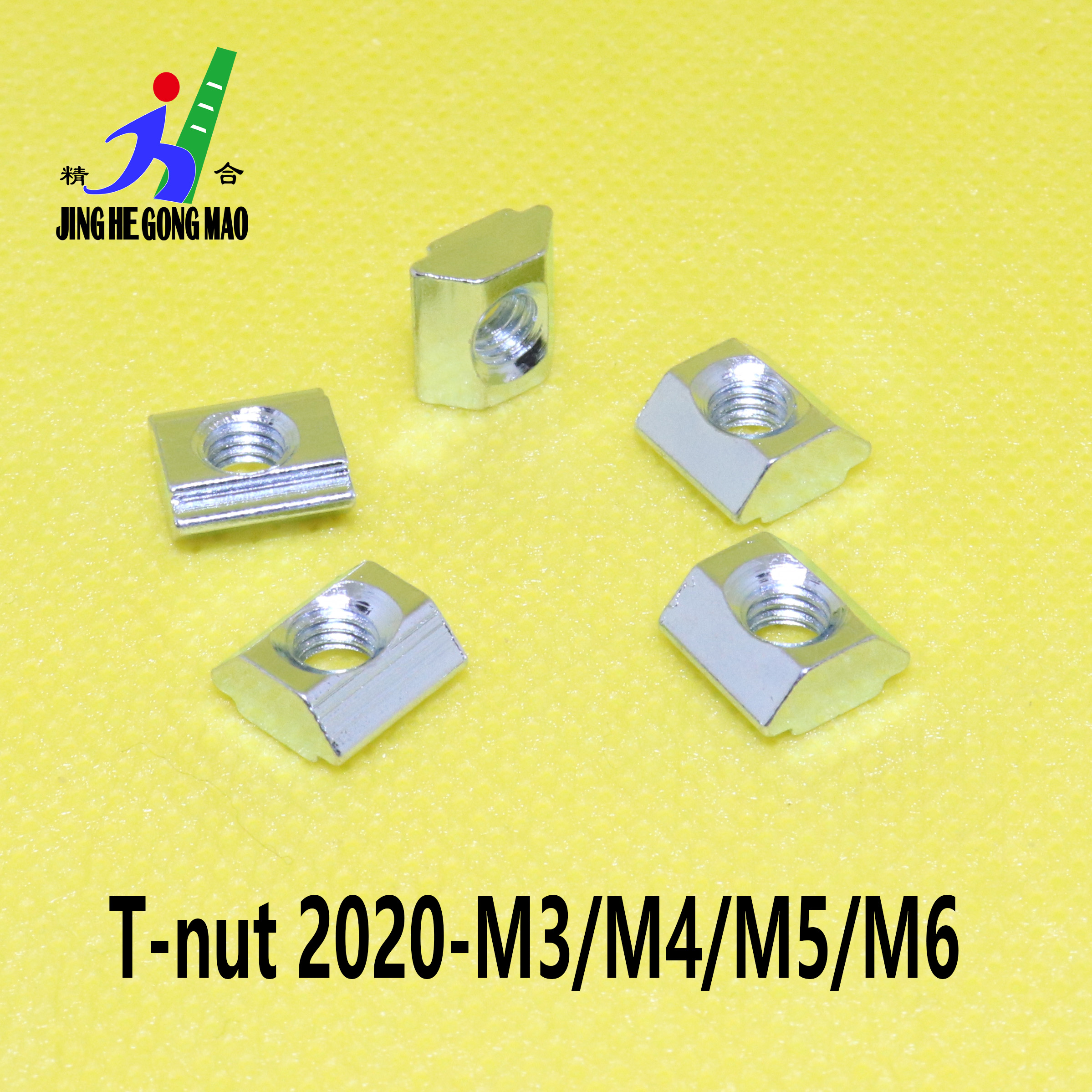 T-Nuts Roll in Slot Nuts Thread M3 M4 M5 M6 T Spring Nuts Half Round Elasticity Nuts for 2020 Series Aluminum Profile Extrusions