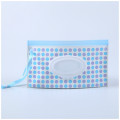 1Pcs Baby Wipes Carrying Case Portable Clean Wet Wipes Bag EVA Flip Cover Wipes Bag with Easy-Carry Snap-Strap for Stroller
