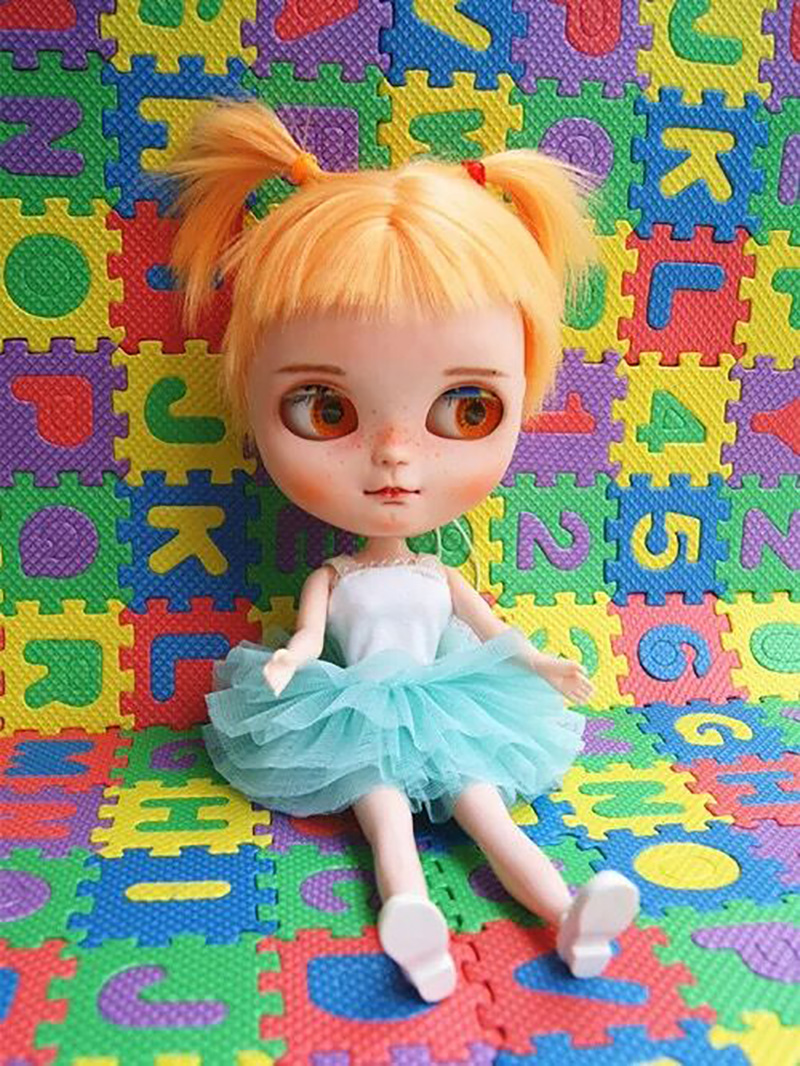 1set Cute Dollhouse Miniature Floor Mat Bedroom for Barbies BJD Pullip Blyth 1/6 Doll Furniture Accessories