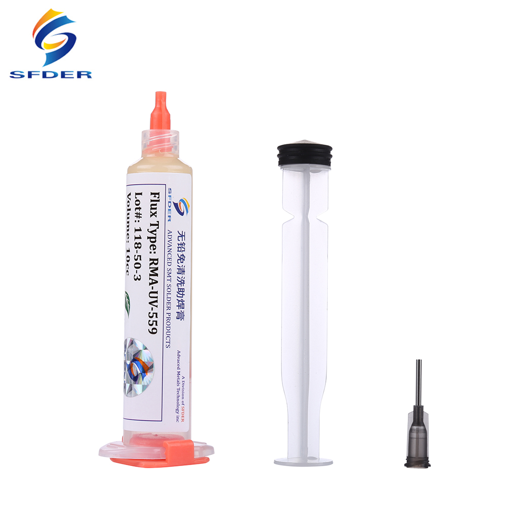 10CC BGA Soldering Flux Paste RMA-UV-559 NO-Clean Soldeerpasta Solder Paste With Needle BGA Rework Tools