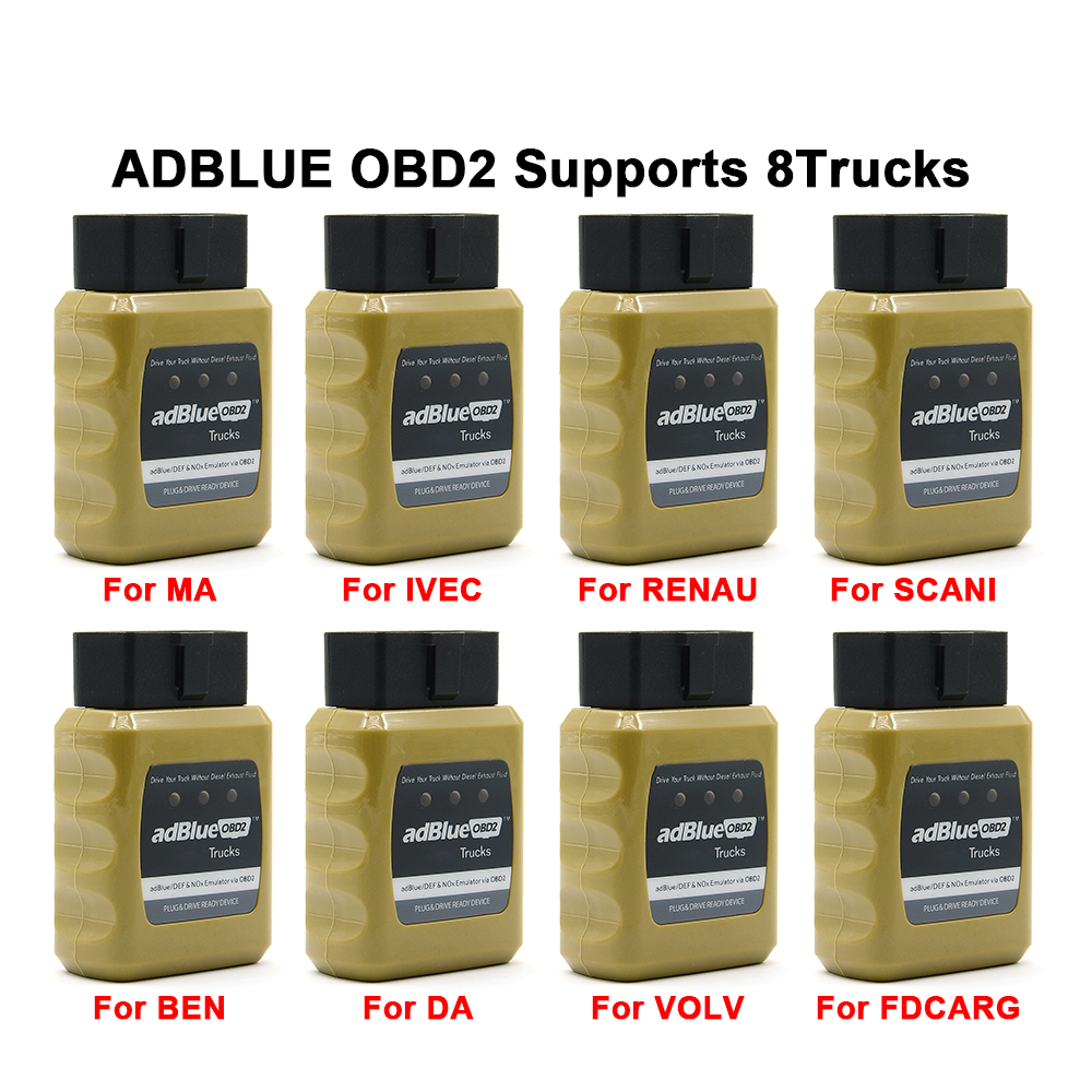 AdBlue Emulator NOX Emulation AdblueOBD2 Plug&Drive Ready Device by OBD2 Trucks Adblue OBD2 for trucks