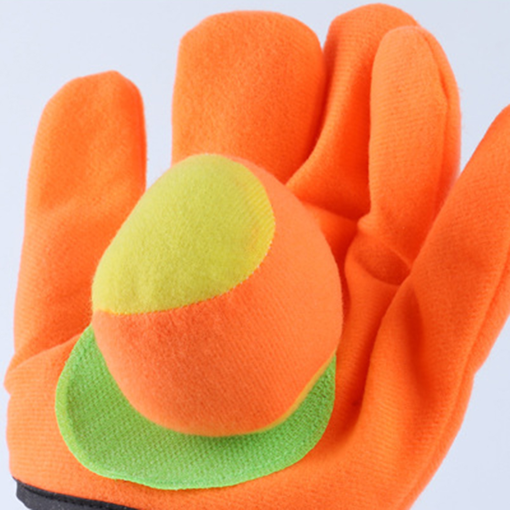 Outdoor catching toy throwing ball sucker racket glove child catching ball glove sticky toy self-adhesive structure Easy store