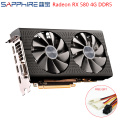 SAPPHIRE AMD Video Card Radeon RX 580 4GB 256bit Gaming PC Graphics Cards GPU RX580 4GB GDDR5 Gaming Graphics Cards Used RX580