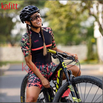 Kafitt cycling wear suit summer women's short-sleeved jumpsuit cycling wear roupa ciclismo go pro sportswear triathlon tights