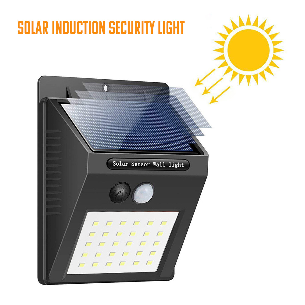 PIR Motion Sensor Wall Light LED Solar Light Outdoor Solar Lamp Waterproof Solar Powered Sunlight for Garden Decoration