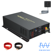 Wired Controller Pure Sine Wave Inverter 3000W 24V to 220V Solar Inverter Power 12V/48V/96V/110V DC to AC 120V/230V/240V Convert