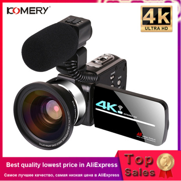 4K Video Camera Live Stream Camcorder Digital Vlogging Zoom Camcorder 3.0 Inch Touch Screen Night Vision WiFi Camera