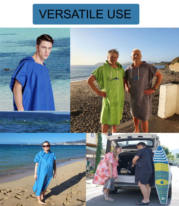 Microfiber hooded Poncho Towel