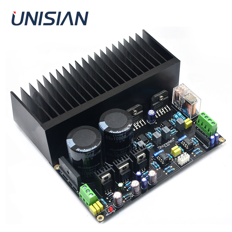 UNISIAN LM3886 DC servo Auido Power Amplifier board OP07 NE5534 independent operational amplifiers with speaker protection 68W