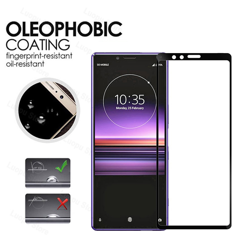 4-in-1 Camera + Tempered Glass For Sony Xperia 1 Screen Protector Glass On Sony Xperia 1 protective Glass